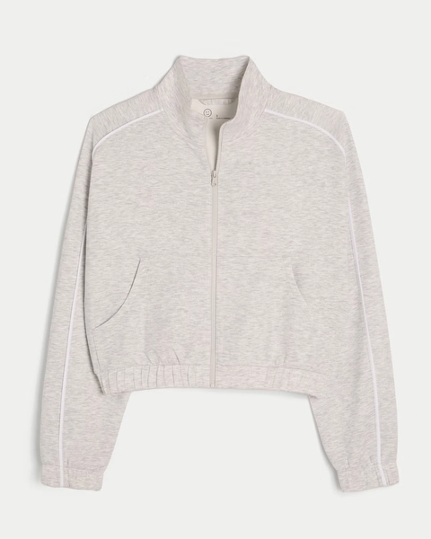 Gilly Hicks Active Cooldown Crop Track Jacket