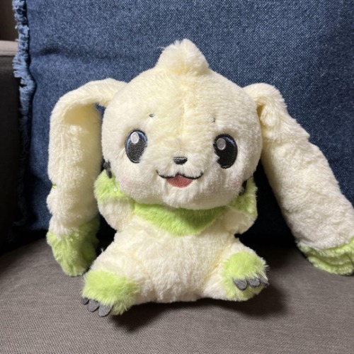 Terriermon Amaenbo Plush Toy Hanikami  Digimon Adventure