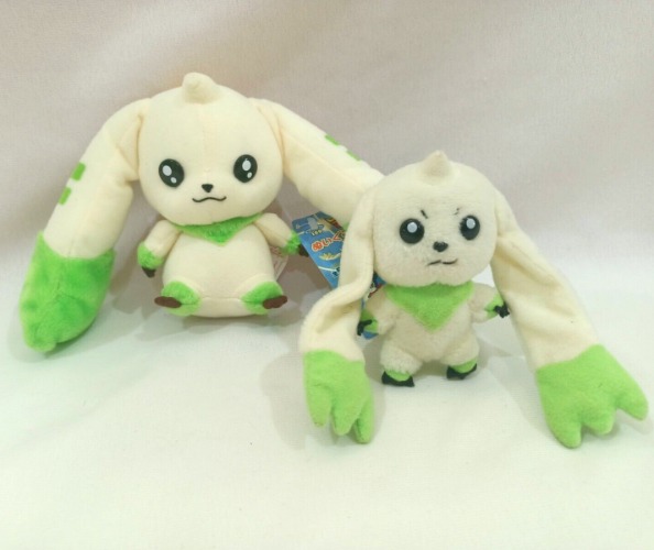 DIGIMON Tamers TERRIERMON 5" Plush BANPRESTO H/Tag &amp; BANDAI 4" Mini Mascot 2001