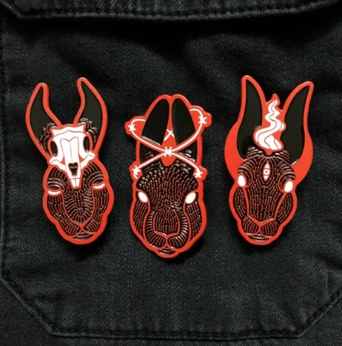 Watership Down Rabbit Saint Enamel Pin Red Edition