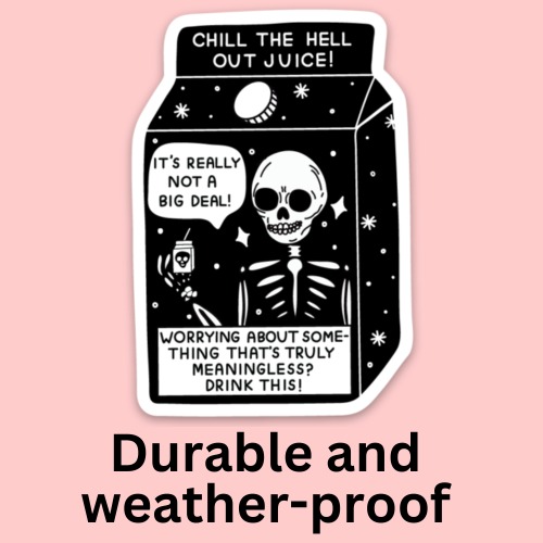 Chill The Hell Out Bumper Sticker | Default Title
