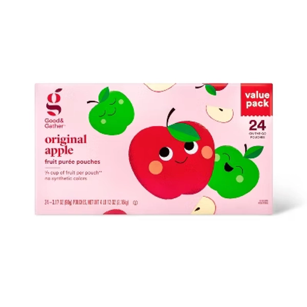 Applesauce Fruit Purée Pouches