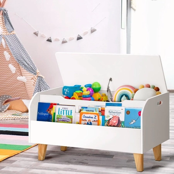 1X Keezi Kids Toy Box Bookshelf Storage Children Room Bookcase Organiser Display | BIG W