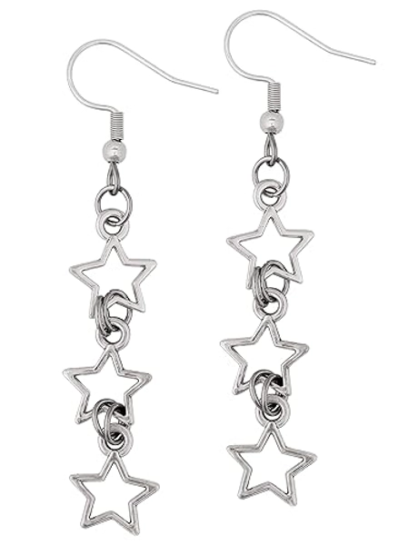 Sacina Boho Goth Star Earrings Dangle, Star Earrings for Women, Boho Earrings, Gothic Earrings, Christmas New Year Jewelry Gift For Women