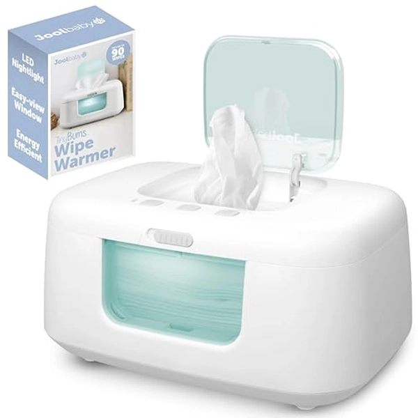 Jool Baby Wipe Warmer & Dispenser with LED Changing Light & On/Off Switch - Aqua