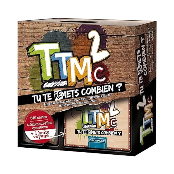 TTMC2 - Tu Te (RE) Mets Combien ? - Jeu de société - Ambiance - Quiz Culture générale - Jeu de Plateau, Noir