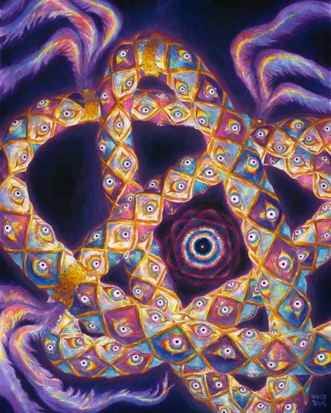 Ophanim Print | Biblically accurate angel throne | terrifying | be not afraid | psychedelic visionary trippy angel | 11x14 fine art print |