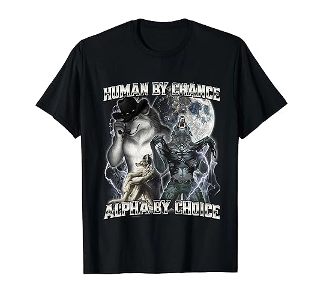Human By Chance Alpha By Choice T-Shirt - Youth - Black - Large