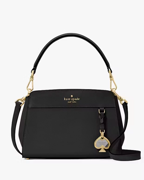 Black Madison Small Top Handle Satchel
