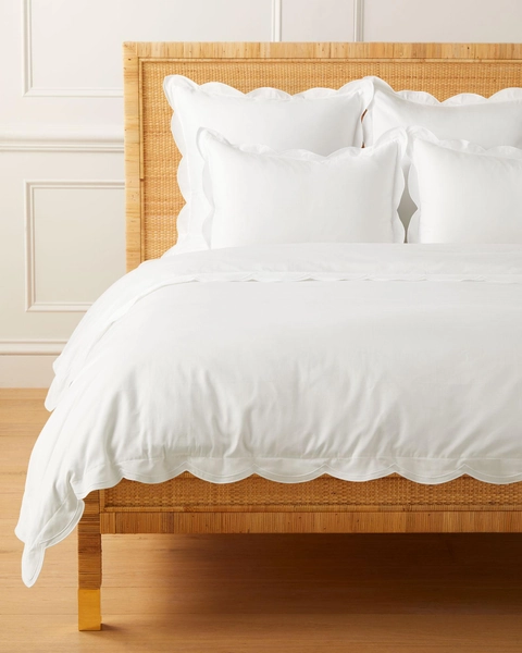 Scallop Sateen Duvet Cover