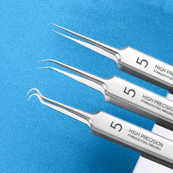 Fecong™ Stainless Steel Blackhead Removal Kit (3 Tweezers)