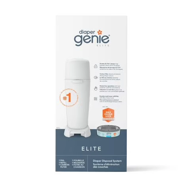 Diaper Genie Elite Pail, With Double Air-Tite® clamps - Walmart.ca