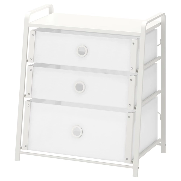 LOTE 3-drawer chest, white, 21 5/8x24 3/8" - IKEA