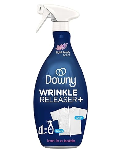 Falter Releaser Fabric Refresher Spray, Geruchsbeseitiger, Bügelhilfe und Antistatikspray, leichter frischer Duft, 33,8 Fl Oz von Downy