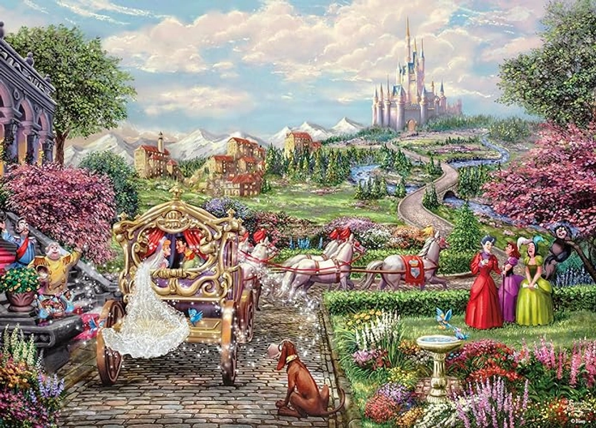 Ceaco - Thomas Kinkade - Disney - Cinderella - Happily Ever After - 1000 Piece Jigsaw Puzzle