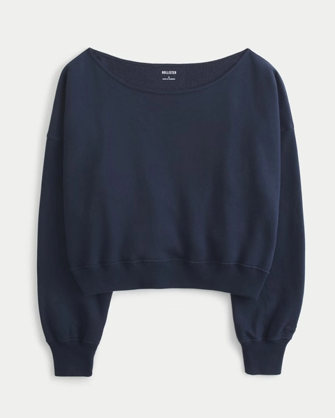 Easy Off-the-Shoulder Sweatshirt