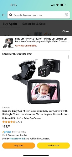 Itomoro Baby Car Mirror, Back Seat Baby Car Camera with HD Night Vision Function Car Mirror Display, Reusable Sucker Bracket, Wide View, 12V Cigarette Lighter, Easily Observe the Baby’s Move : Amazon.com.au: Baby