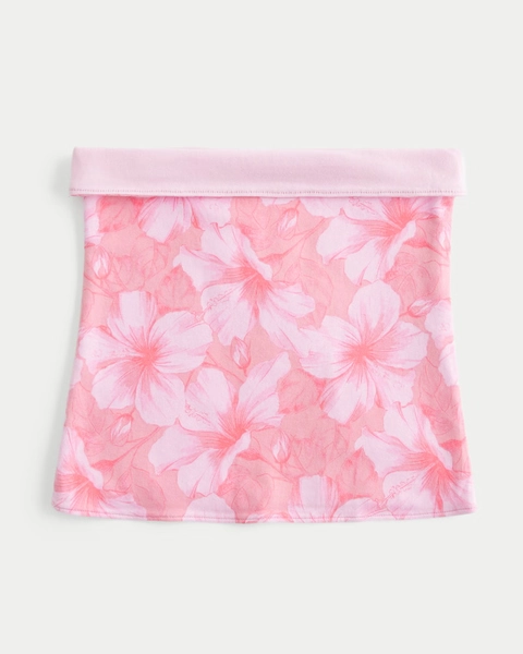 Strapless Reversible Foldover Tube Top