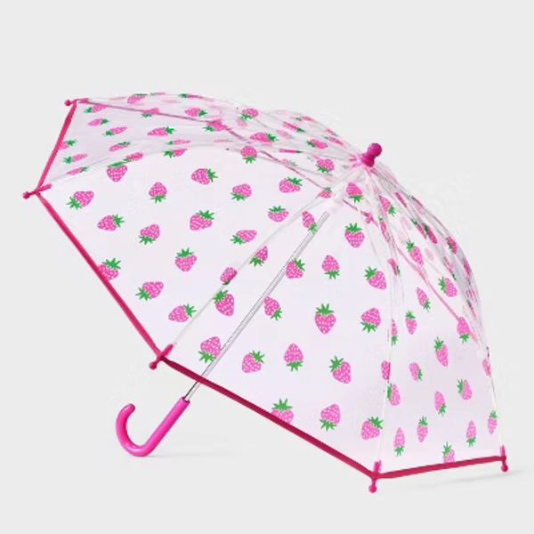 Girls' Strawberry Stick Umbrella - Cat & Jack™️ Clear