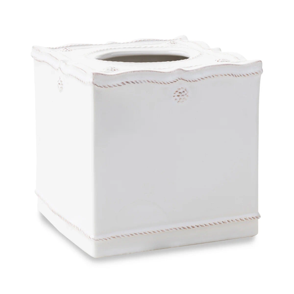 Berry & Thread Tissue Box Cover - Whitewash | Default Title