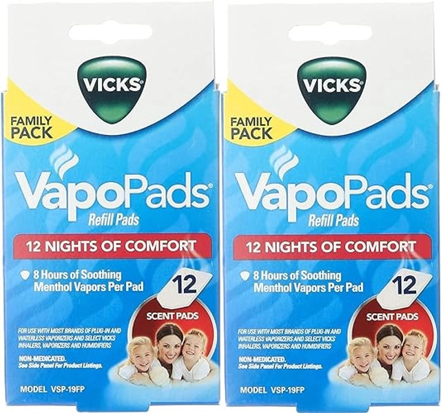 Vicks Vapo Pad Family Pack, 12 Count (Pack of 2) - Pack of 2