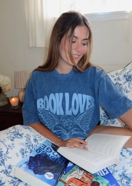 Book Lover 'Boxy' T-Shirt | Large