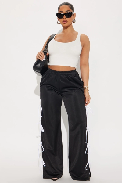 Pretty Behavior Tricot Pant - Black | Fashion Nova