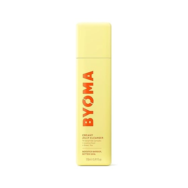 BYOMA Creamy Jelly Cleanser - Hydrating Facial Cleanser for Skin Barrier Repair -Tri-Ceramide Face Wash for Sensitive Skin & All Skin Types - Gently Removes Makeup & Excess Oil - 5.91 fl oz