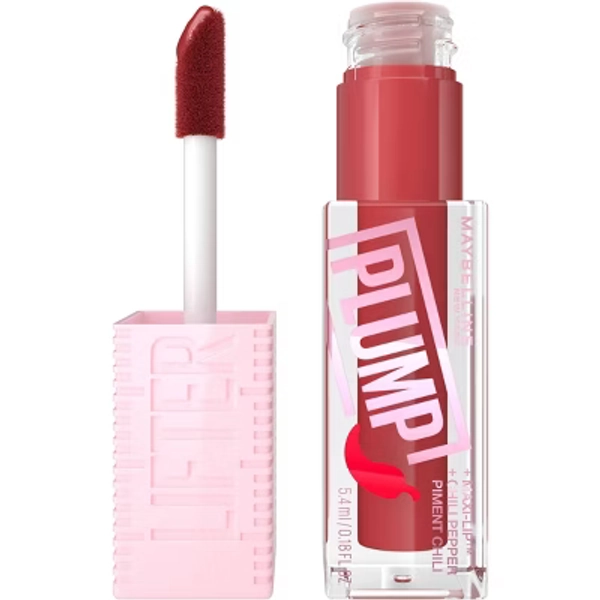 Maybelline Lifter Gloss Lifter Plump Lip Plumper Gloss with Maxi-Lip - 006 Hot Chili - 0.18 fl oz