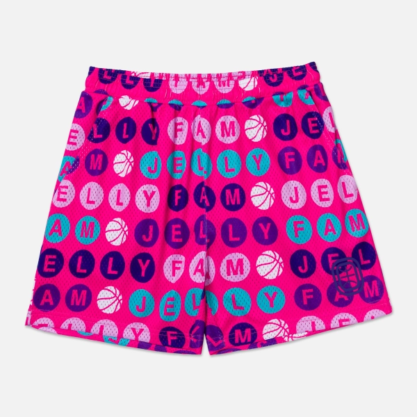 Kids Jelly Fam AOP Shorts | S / Purple