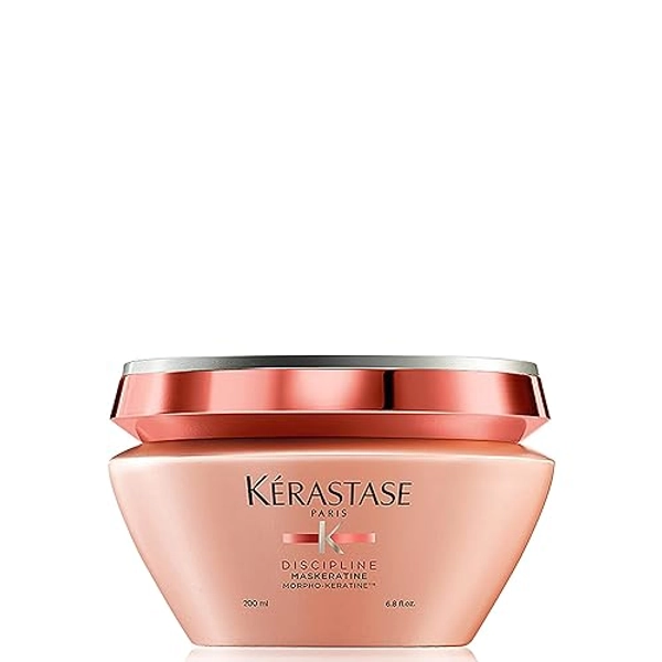 Kerastase Discipline Maskeratine Hair Mask | Restorative Anti-Frizz Mask | Heat Protectant & Maintains Hair Health | With Morpho-Keratine and Softening Agents | For All Hair Types | 6.8 Fl Oz