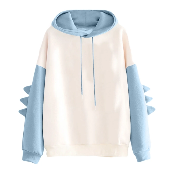 jsaierl Dinosaur Hoodies for Women Teen Girls Japanese Style Clothing for Teen Pullover Sweaters Sweatshirts