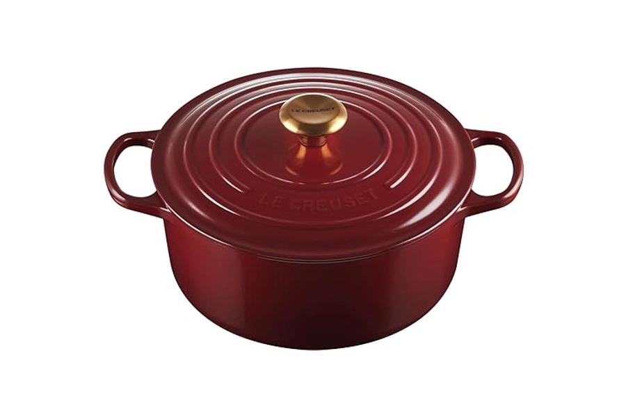 Le Creuset Enameled Cast Iron Signature Round Dutch Oven, 5.5 qt., Rhone - Rhone - 5.5 Qt