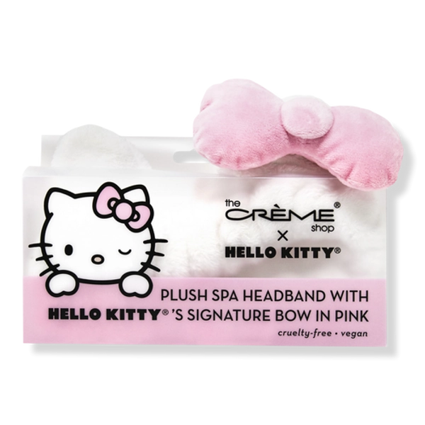 Hello Kitty Plush Spa Headband with Signature Bow-Pink
