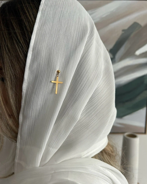 Holy Cross Veil (Satin White)