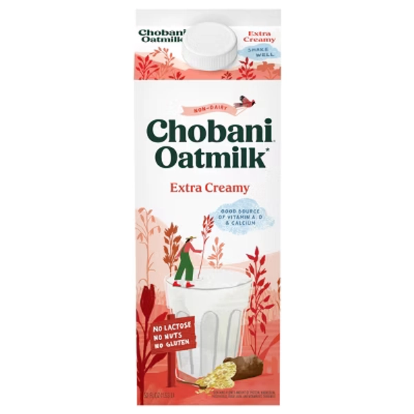 Chobani Extra Creamy Plant-Based Oatmilk  - 52 fl oz