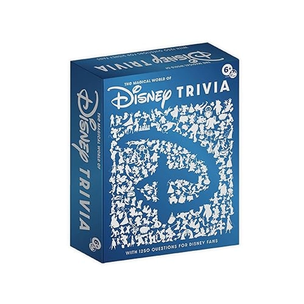PlayMonster The Magical World of Disney Trivia Games – Board Games for Family Night, Family Games, Multi-Player Board Game, Family Board Game, Travel Games, Disney Game, Ages 6+ - Blue