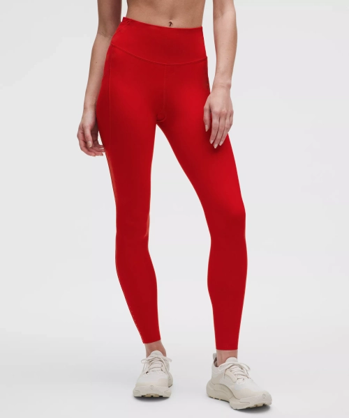 Fast and Free High-Rise Tight 28" *5 Pocket - Dark Red - 14