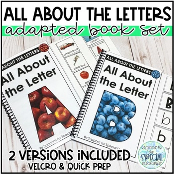 All About the Letters Adapted Book Set - Print Version 