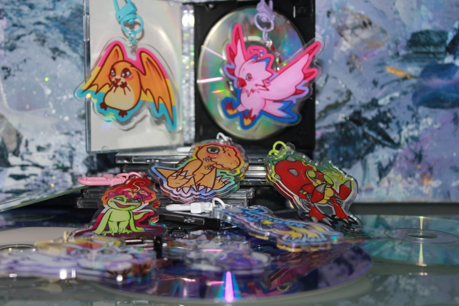 Digimon Acrylic Charms [Agumon, Biyomon, Gabumon, Gatomon, Gomamon, Palmon, Patamon, Tentomon, Veemon]
