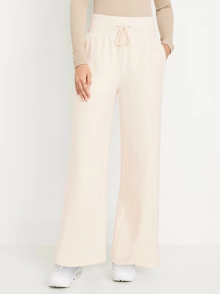 Dynamic Fleece Wide-Leg Sweatpants
