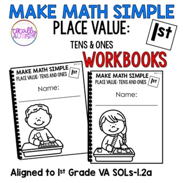 Place Value | Tens and Ones | Special Education Math Workbooks