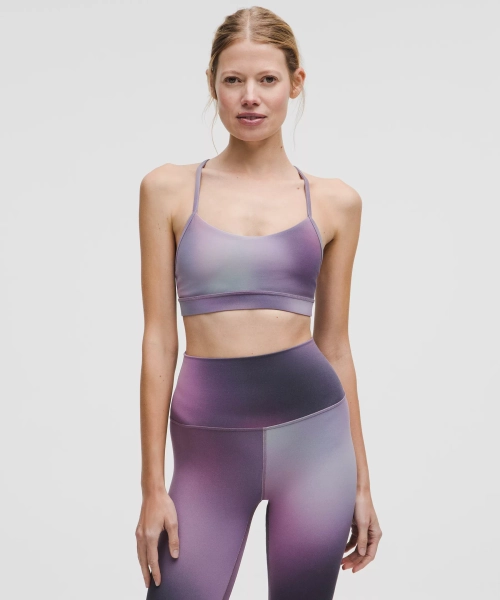 Flow Y Bra Nulu *Light Support, A–C Cups - Aurora Haze Mini Purple Multi - 14
