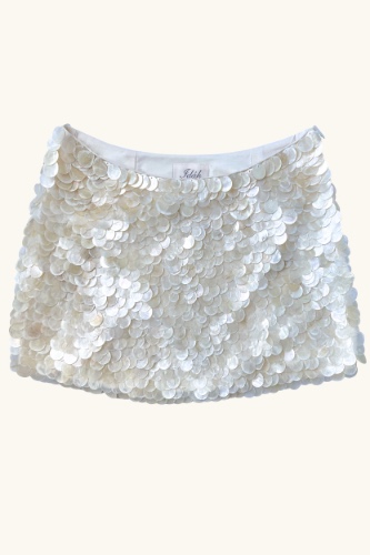 Dawn Mini Skirt ~ Mother of Pearl | xxs