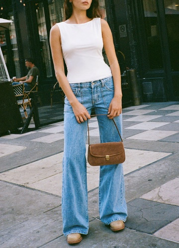 John Galt Light Indigo Low Rise Baggy Wide Leg Jeans | PacSun