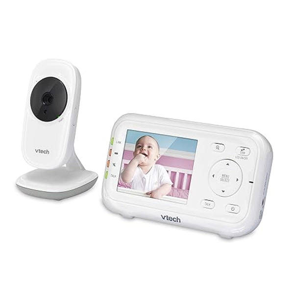 Vtech Vm3252 Baby Monitor, Video Baby Monitor With 2.8" LCD Screen, Moniteur Bébé With Temperature Sensor, Night Vision, Vox Mode