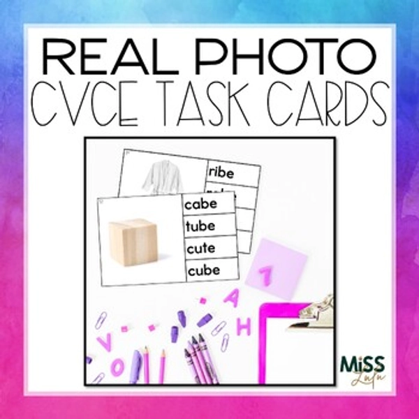 Strategic Instruction CVCe Task Cards for Special Education