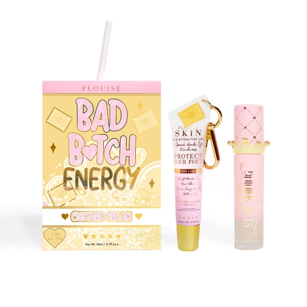 P.Louise Bad Bitch Energy Lip Duo | Custard Cream