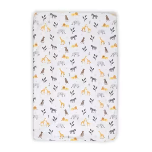 Waterproof Change Mat Cover - Safari