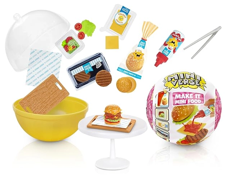 MGA's Miniverse Serie 3 Make It Mini Food Diner - DIY Food Playset, nachgebildeten Lebensmittelzutaten, Blindverpackung und Harz - nicht essbar - für Kinder ab 8 Jahren, Series 3 - Diner - Series 3